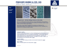 Tablet Screenshot of fischertechtextil.com